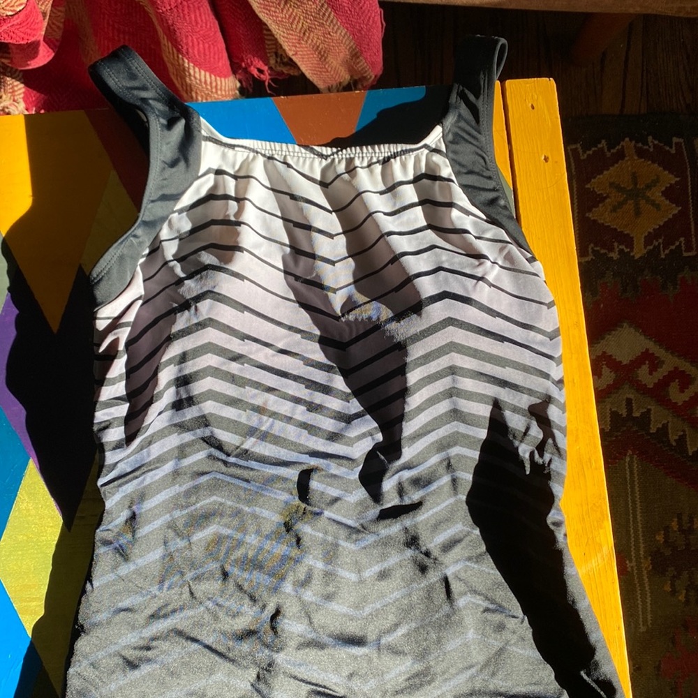 Reebok one piece ombré swim